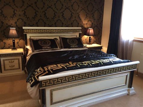 versace headboard|Versace bed sets.